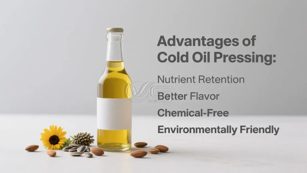 High-purity cold-pressed oil from Vos cold press machine