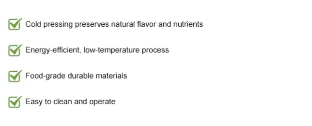 Key features of cold press oil machine

