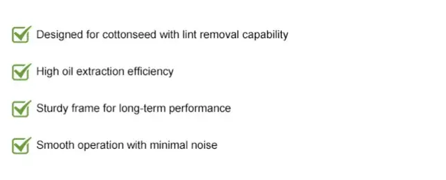 Key features of cottonseed oil press machine
