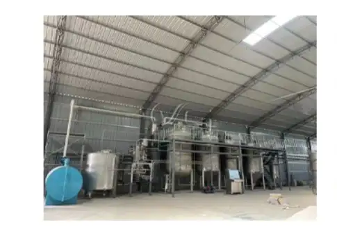 Degumming, deacidification, bleaching and deodorization system