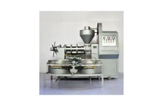 Combined cold and hot press system in multifunctional oil machine