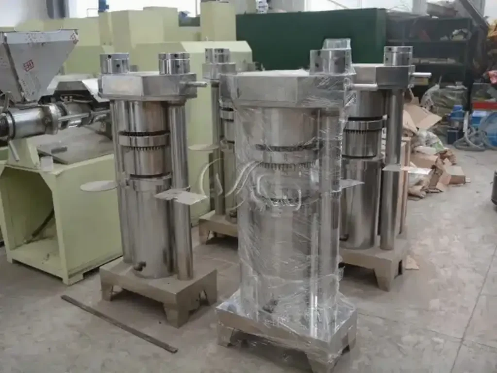 Stainless steel hydraulic oil press for commercial use