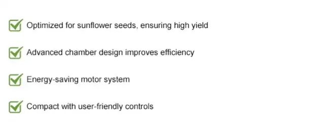 Key features of sunflower oil press machine
