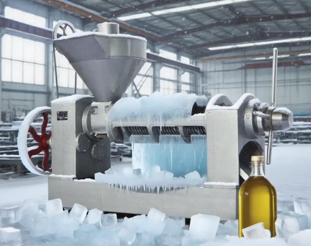 Oil extraction process in a cold press system