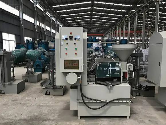Hot press oil press machine by Vos