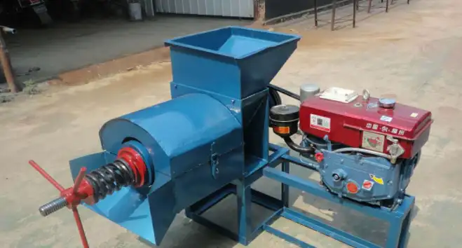 Palm fruit to oil pressing line with Vos press machine