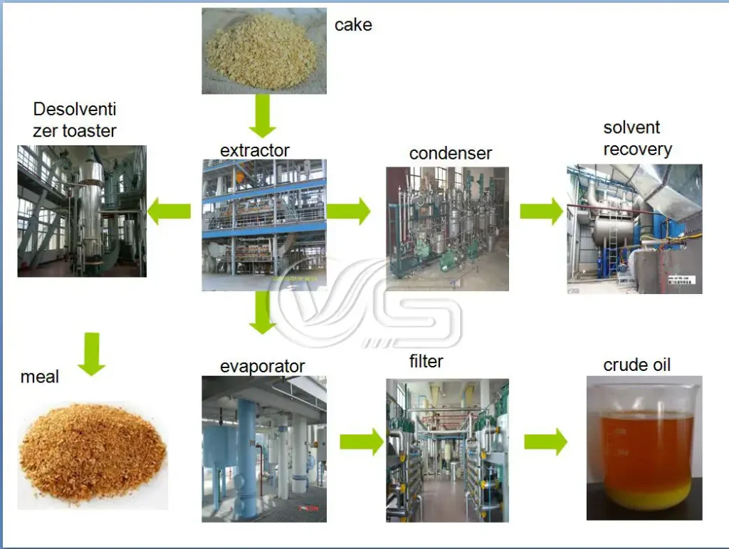Complete soybean oil extraction and refining line by Vos