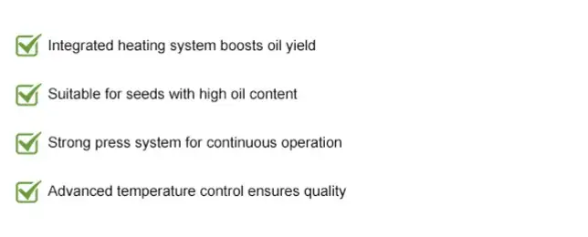 High oil yield screw oil press for various oilseeds